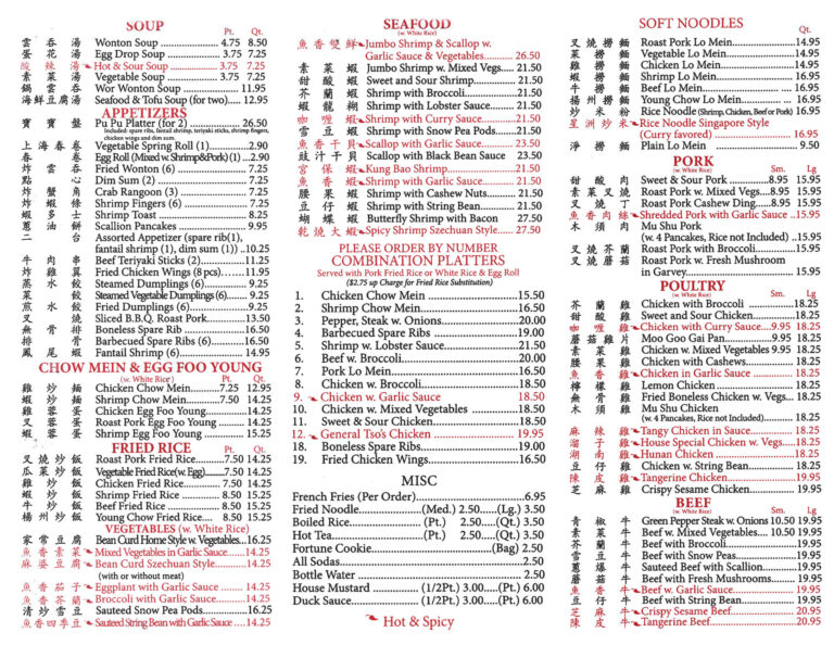 Dragon House Menu - Dragon House, Wildwood NJ